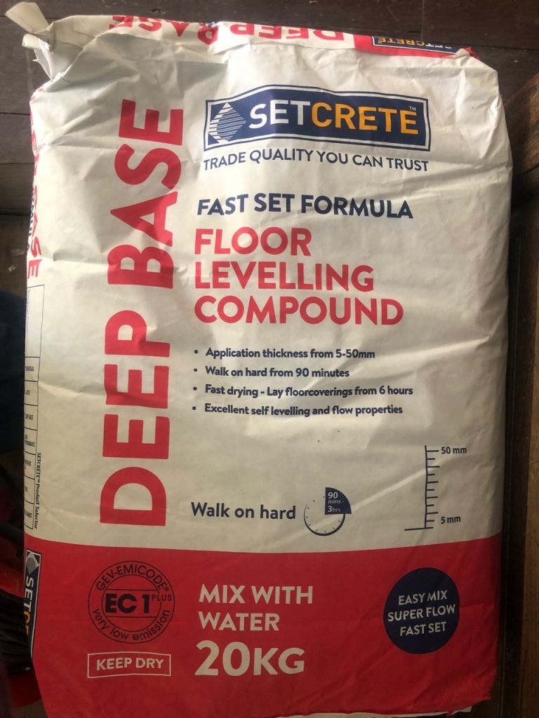 *NEW*  7 x DEEP BASE floor levelling compound 20kg 