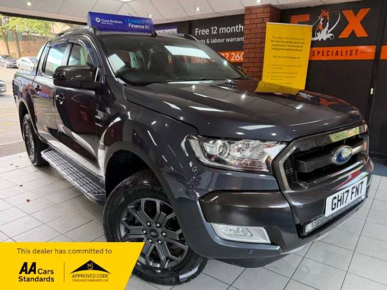 No Vat, 17 reg Ford Ranger 3.2 Tdci Wildtrak automatic, electric sliding cover.