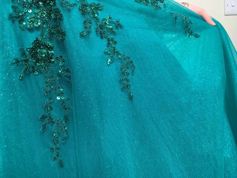 Prom dress - green, size 8