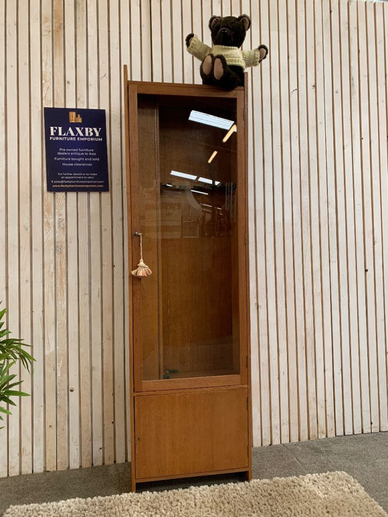 Wooden Gun Cabinet Display Case Glass Door – Upcycling Project/Restoration Piece
