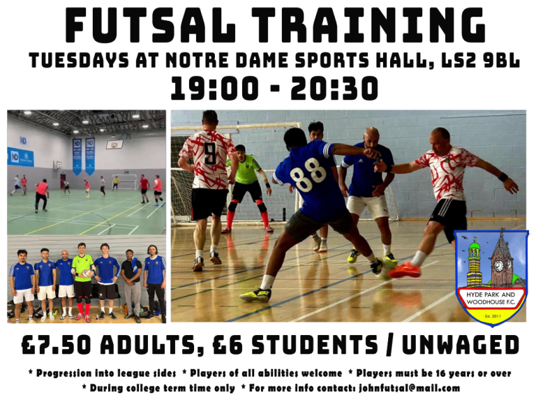 Looking for a futsal session in Leeds?