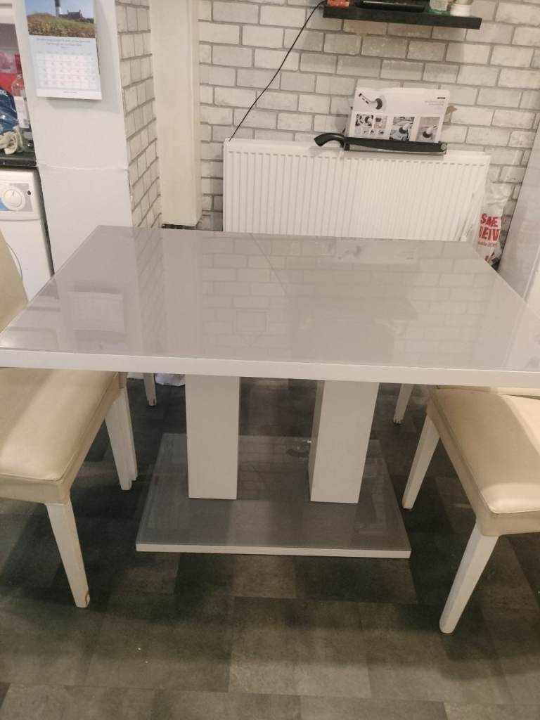 Dining table and chairs