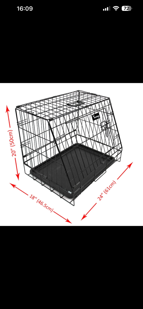 Pet cage for car boot
