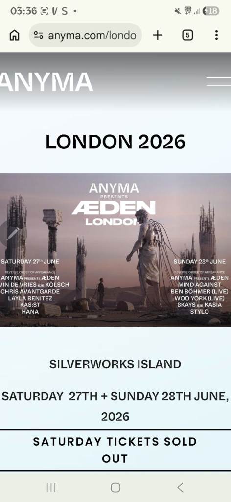 Anyma london