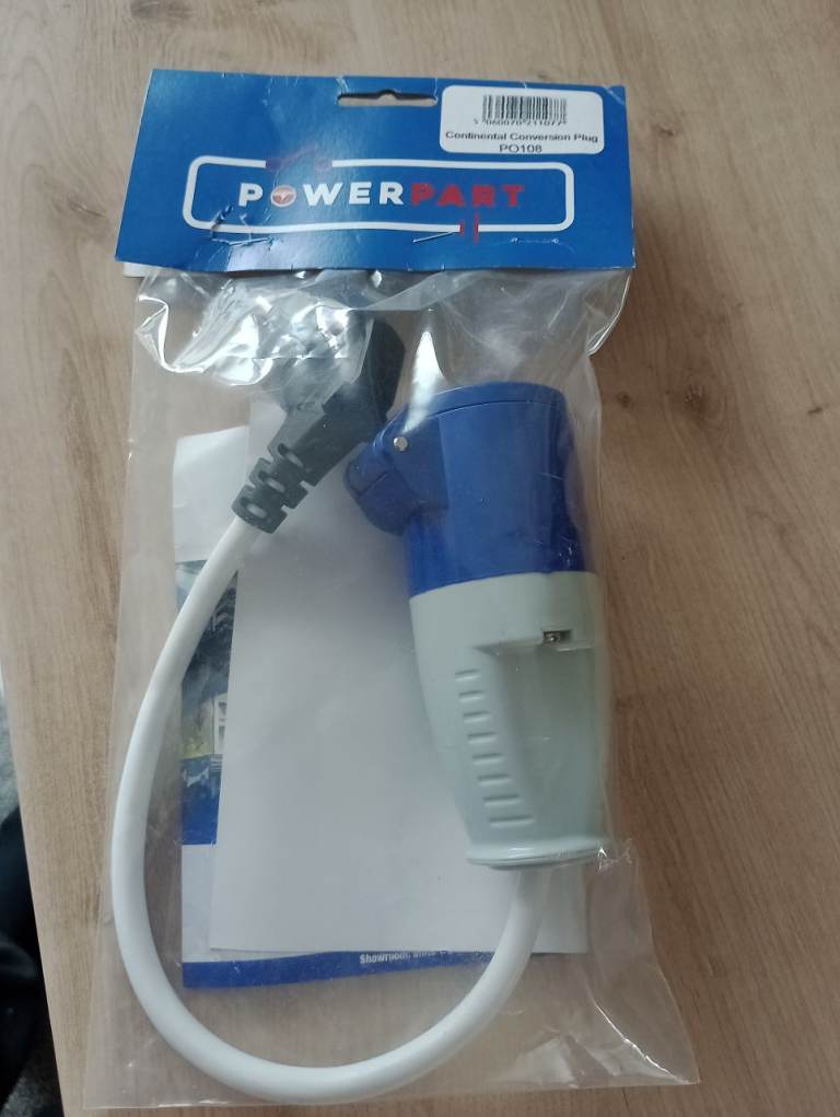 Caravan Motorhome European Hook Up Conversion Plug/Lead *** NEW ***