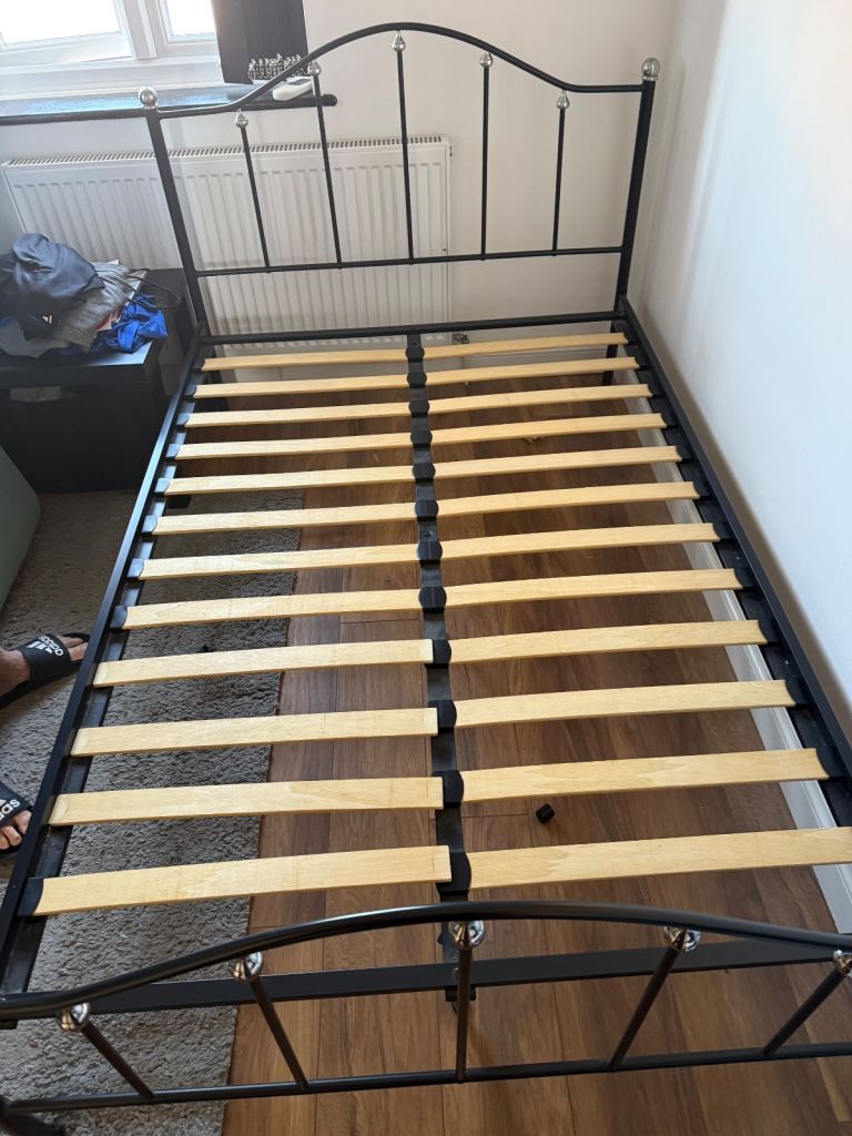 Small double bed and mattress 