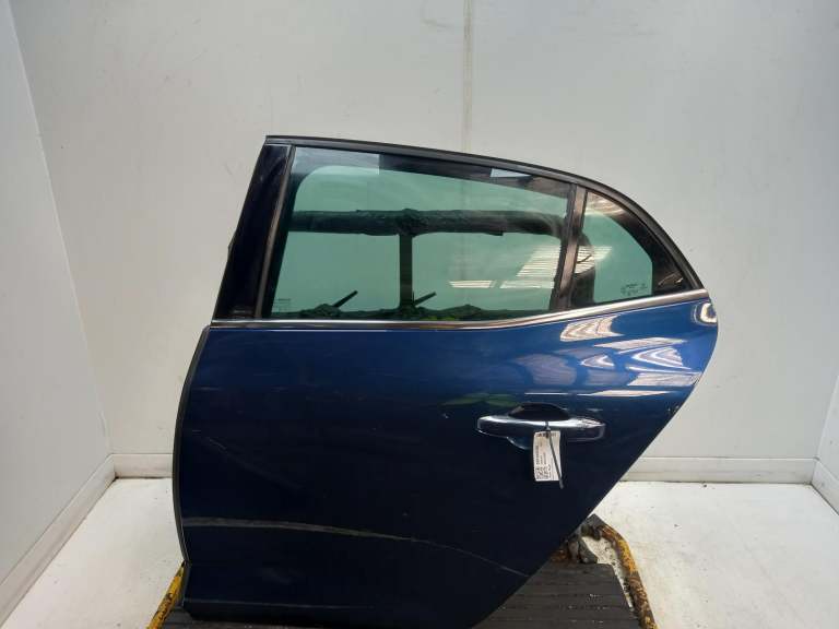Renault Megane Left Rear Door N/S 2016-2022 Blue 5 Door Hatchback