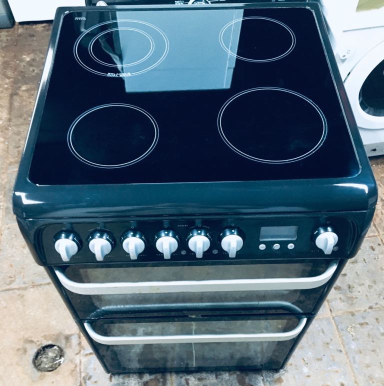 Hotpoint 60cm Double Cavity 4 ring hob  Electric Cooker 1 YEAR WARRANTY DELIVERY AVAILABLE 