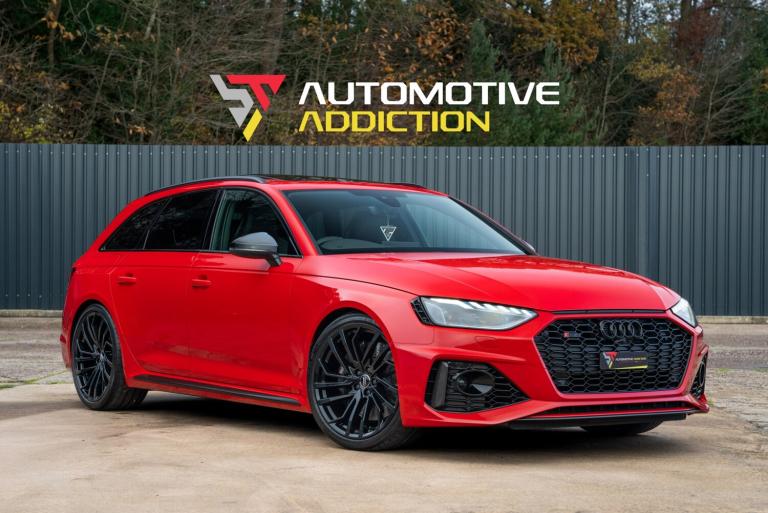 2020 Audi RS4 B9.5 Avant (CARBON BLACK) 2.9TFSI V6 Tiptronic Quattro 450PS | Tango Red ESTATE Pet...