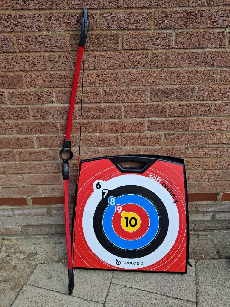 Kids Archery Set with Bow, Arrows and Target – Good Condition
