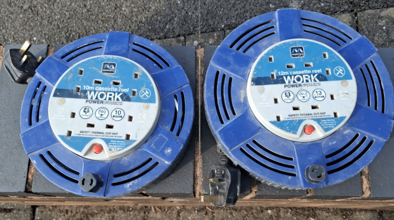 Masterplug 4 Socket 10M/10A & 12M/13A Cassette Cable Reel