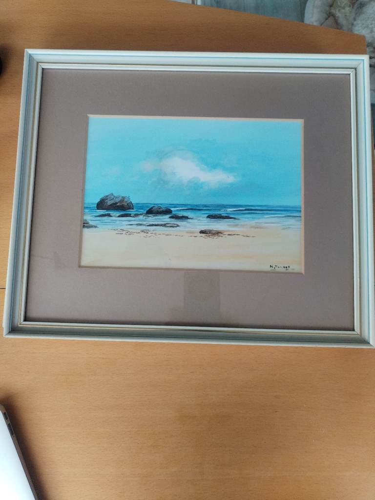 Framed watercolour by H Turner