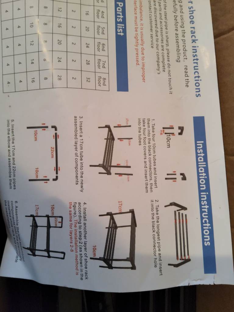 Self Assembly Shoe Rack-New