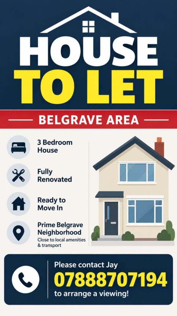 3 Bedroom House to Let 