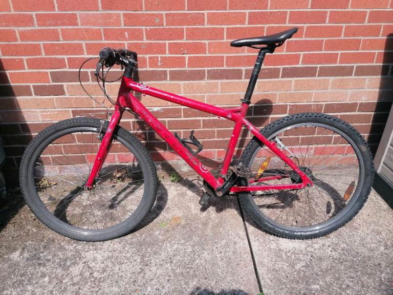 Two mountain bikes. 