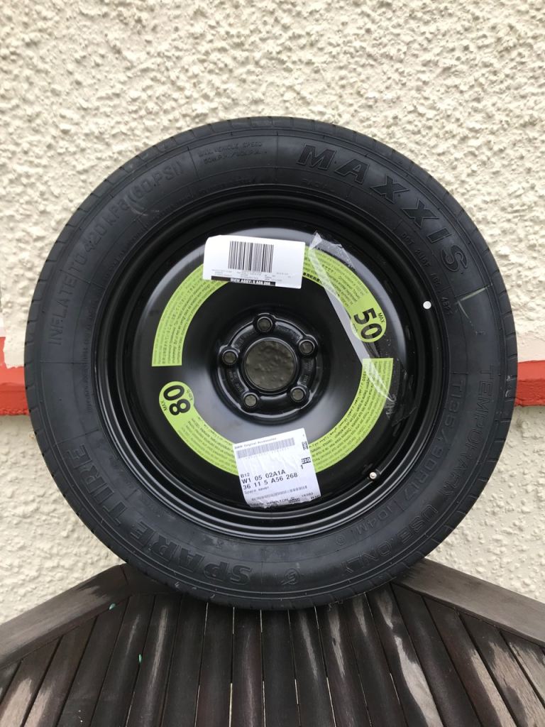 Space saver spare wheel BMW X1
