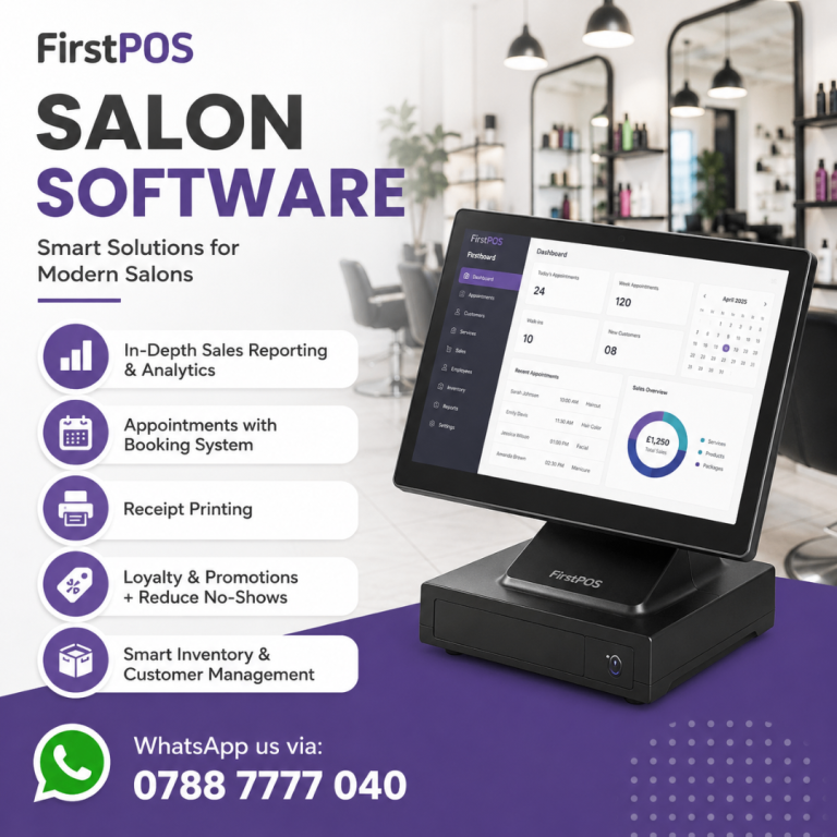 FirstPOS Salon Software System – Modern Business POS