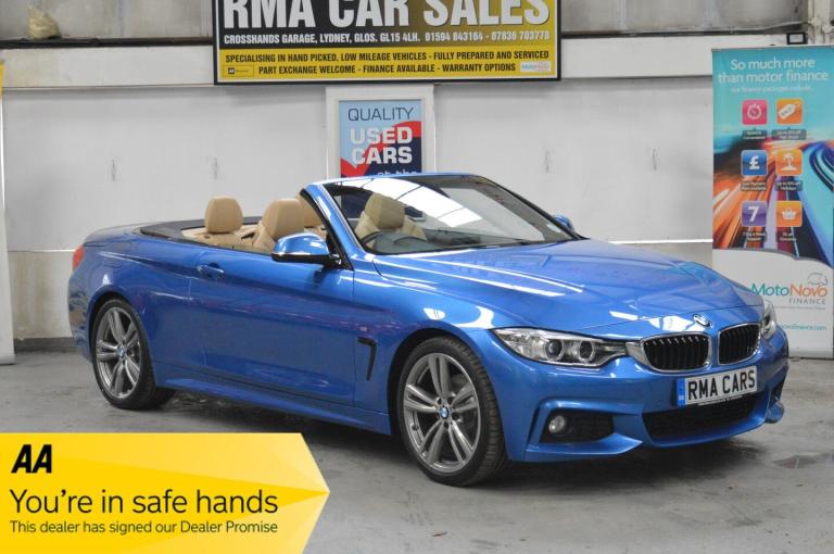 2014 BMW 4 Series 420d M Sport AUTO + LOW MILEAGE + ULEZ COMPLIANT CONVERTIBLE Diesel Automatic