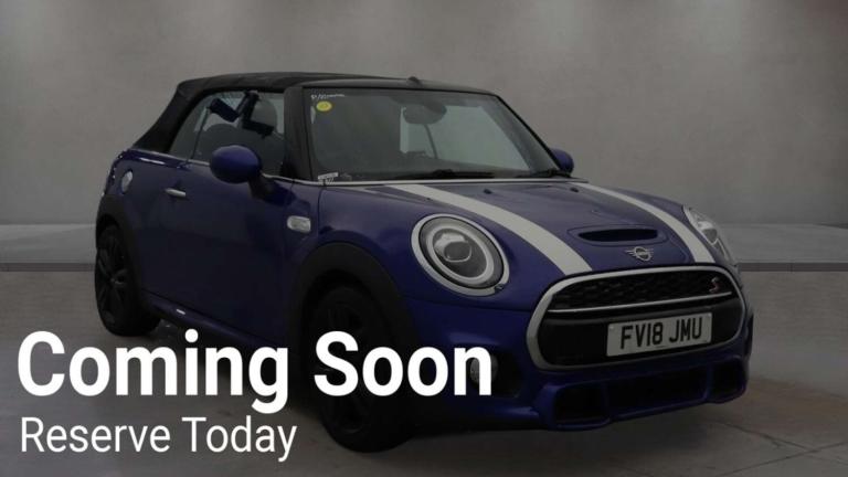 2018 MINI Convertible 2.0 Cooper S 2dr Convertible Petrol Manual