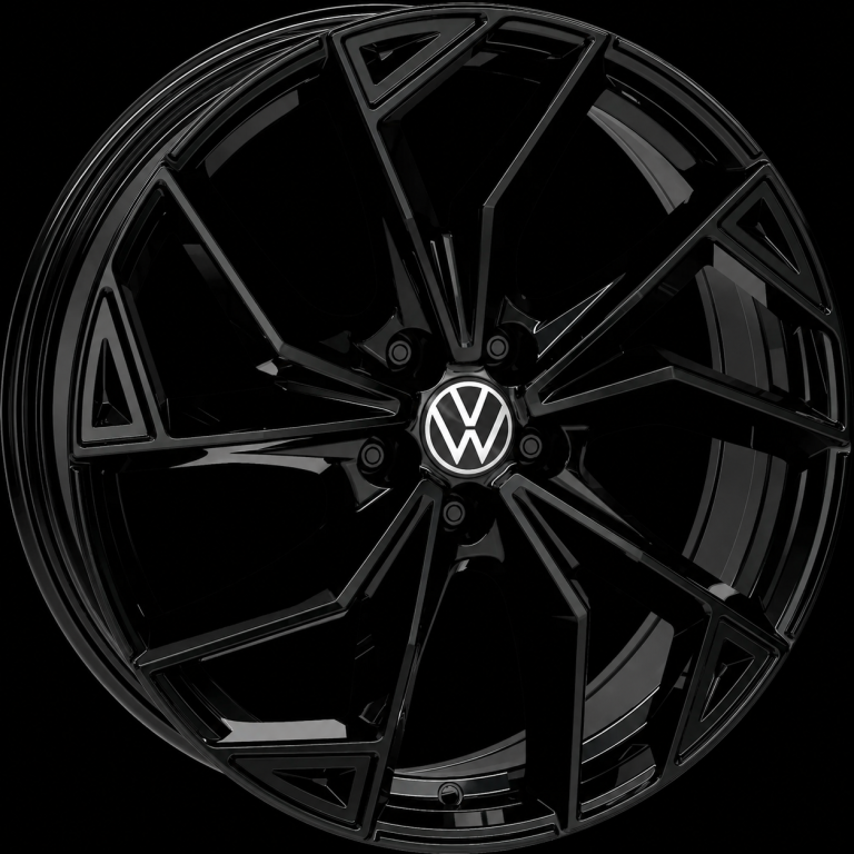 19'' ALLOY WHEELS for VW GOLF (2013-2026) DIAMOND BLACK, BRAND NEW