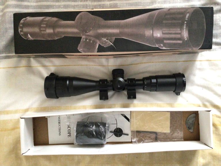 image for Telescopic Sight 4-16x44 AOIR Red-Green Illuminated Reticle with Mounts