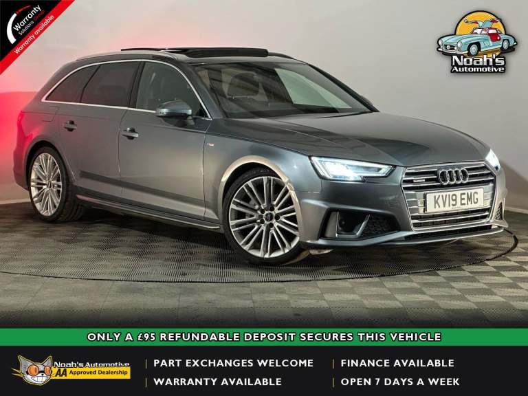 2019 AUDI A4 S LINE 40 TDI 2.0 DIESEL S-TRONIC AUTOMATIC QUATTRO 5 DOOR ESTATE