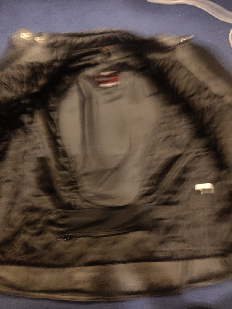 Brand new leather jacket with protection pads