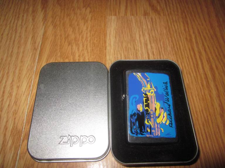 Zippo Lighter - Richard Wallich - Saxophone II - Impressionist Artist - Rare