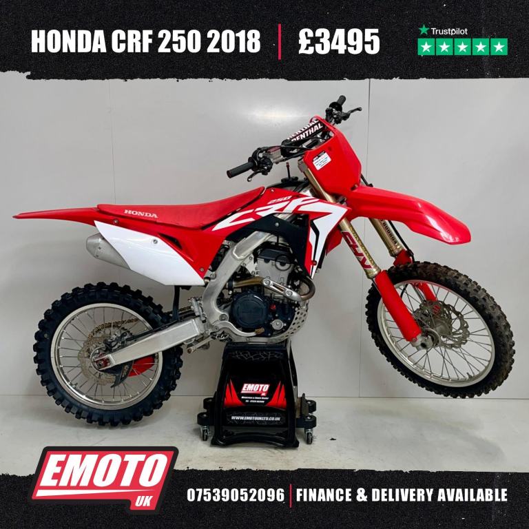HONDA CRF 250 2018 Motocross Bike 250cc @EmotoUK - Finance Available