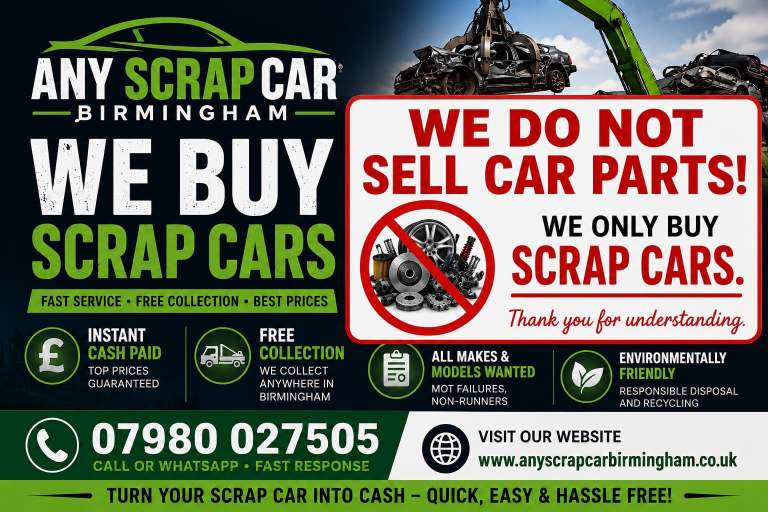 Any  Scrap Car Wanted Birmingham 