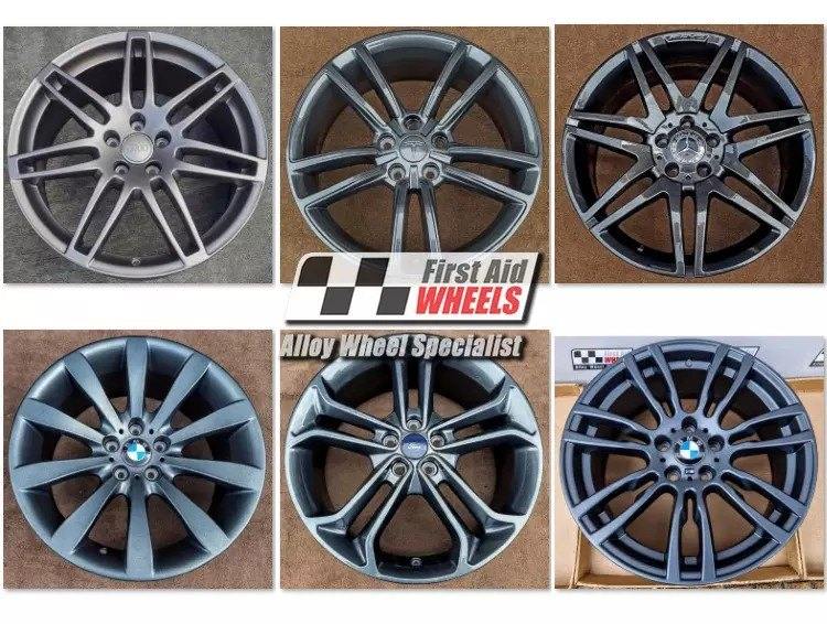 GREY POWDER COAT REFURBISHMENT for 19'' ALLOY WHEELS NW LONDON NW61TB