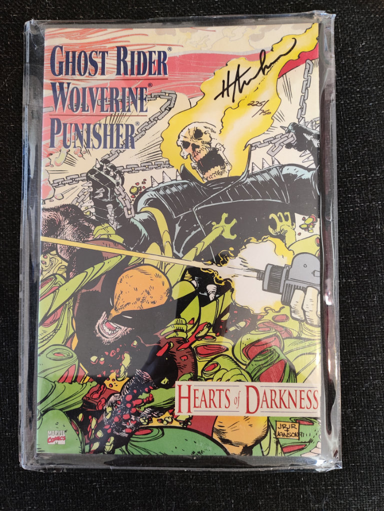 1991, Limited Edition, Marvel Comics Hearts of Darkness Comic #1, Signed by Howard Mackie