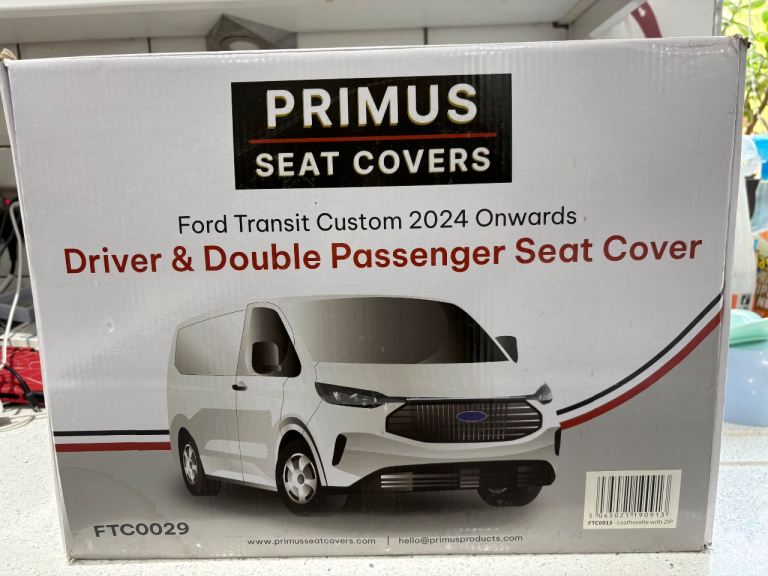 Primus Seat Covers Ford Transit Custom 2024 Onwards (new)