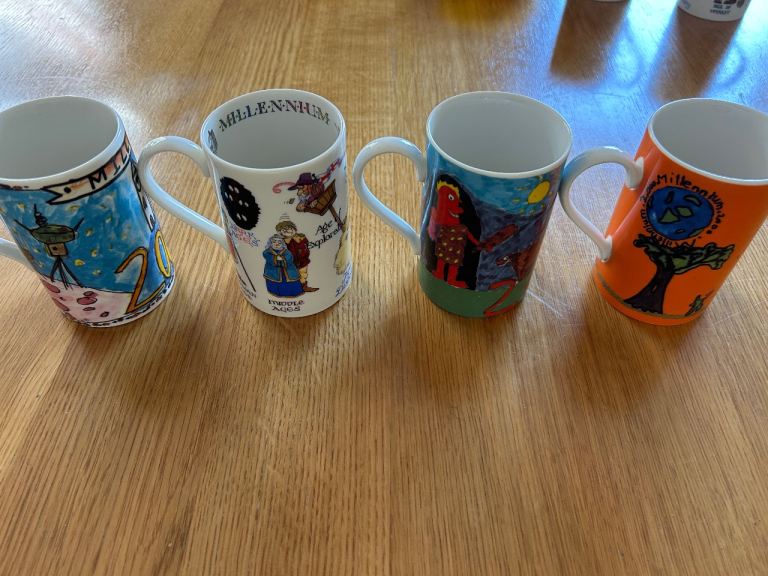 Dunoon Millennium collection mugs x4 