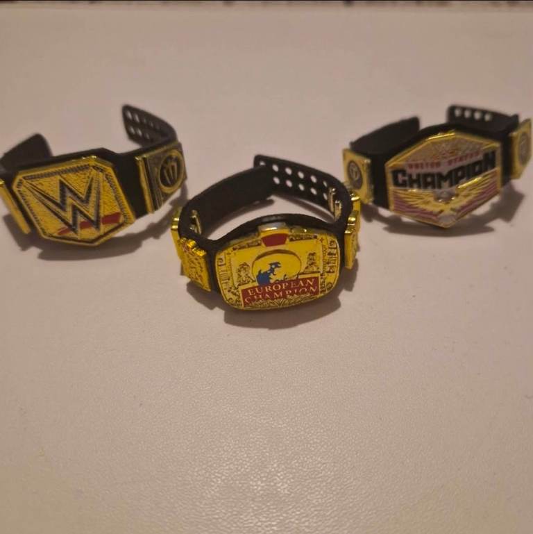 WWE wresting ring and action figures