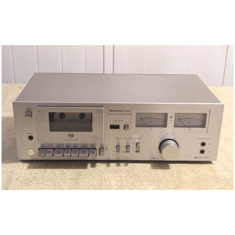 Vintage 1970s 1980s Technics RS-M10 Stereo Cassette Tape Deck Player Recorder Silver
