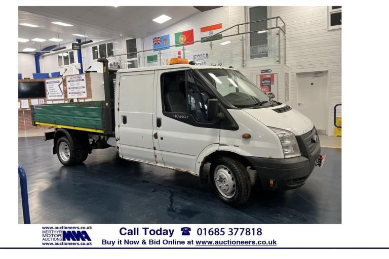2014 Ford Transit T350 2.2TDCI 100PS RWD 3 SEAT DOUBLE CAB TIPPER --------------------------- Tip...