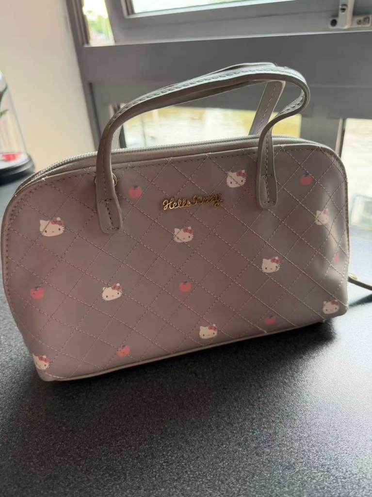 Hello Kitty PU Leather Handbag / Crossbody – Unused, Japan Purchase