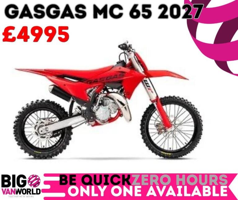 Gas Gas MC 65 2027 - Zero Hours - PX Welcome - Nationwide Delivery