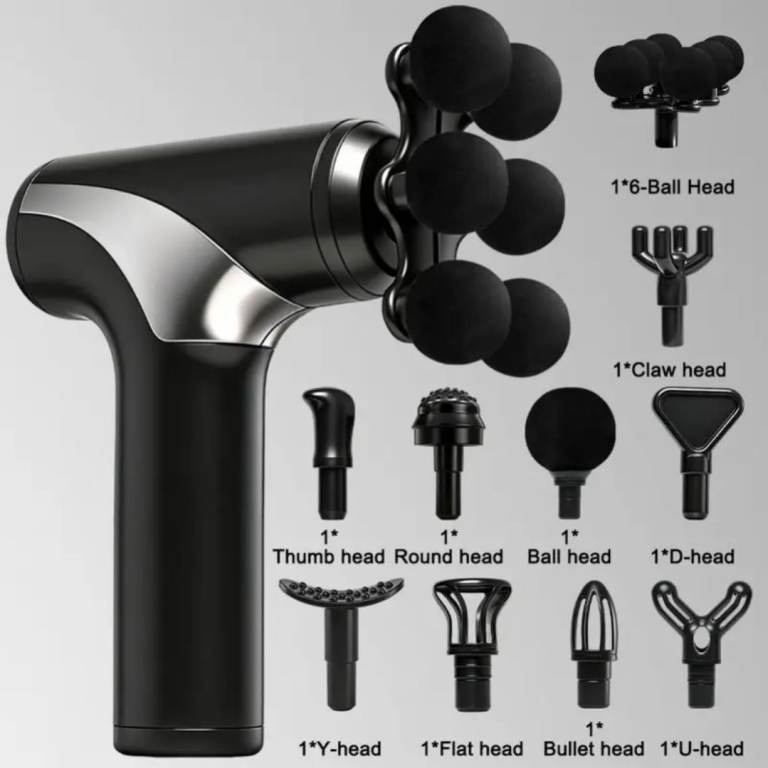 🔥 38-Speed Massage Gun – 10 Heads | Deep Tissue Muscle Massager | Ultra Quiet! Viral seller!