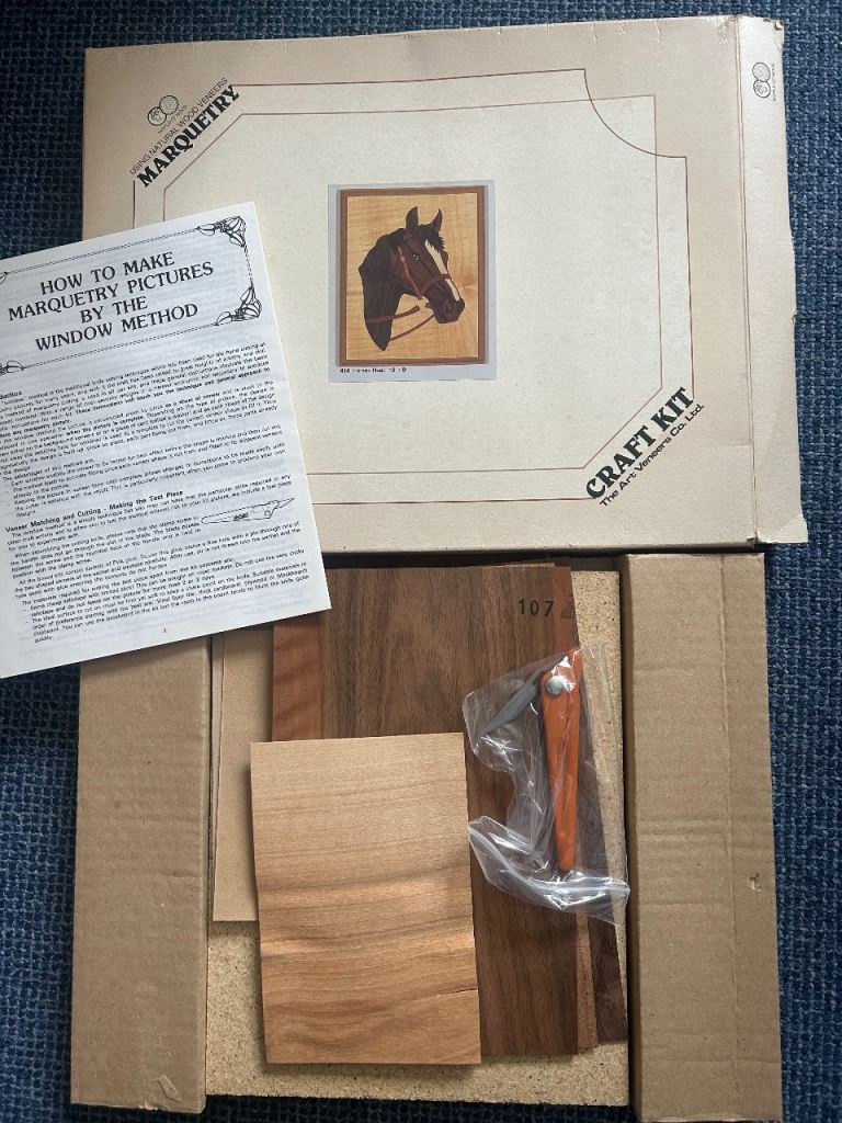 A Horses Head marquetry kit