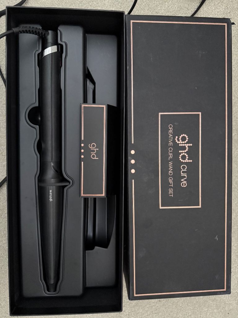 GHD curve creative curl wand in original box 