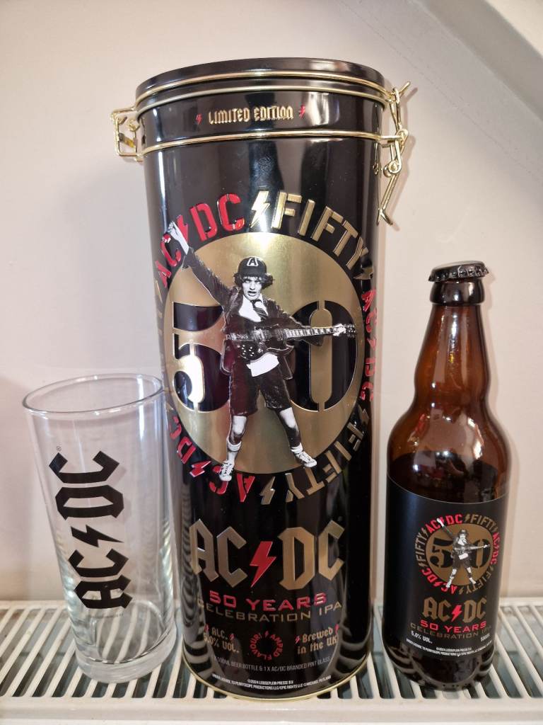AC/DC Limited Edition 50 Years Beer Set