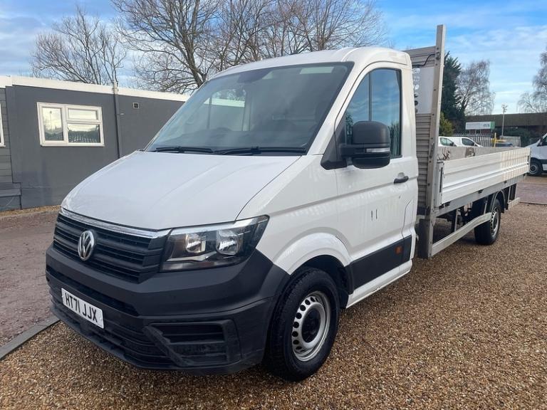 2022 Volkswagen Crafter 2.0 TDI CR35 Startline L3 LWB DROPSIDE - WHITE Dropside Diesel Manual