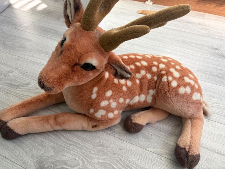 Large Fawn Deer Plush Toy – As Good As New