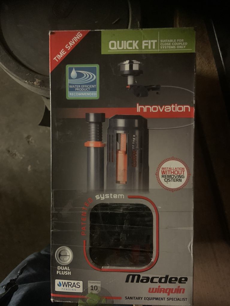 Brand New In Boxes McDee Close Coupled Toilet Syphons With Push Button