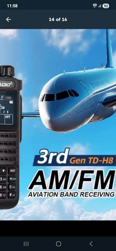 Aviation, Amateur Radio, Walkie Talkie, Scanner, Airband, AM, FM, 2 way Radio. HF, VHF, UHF, 
