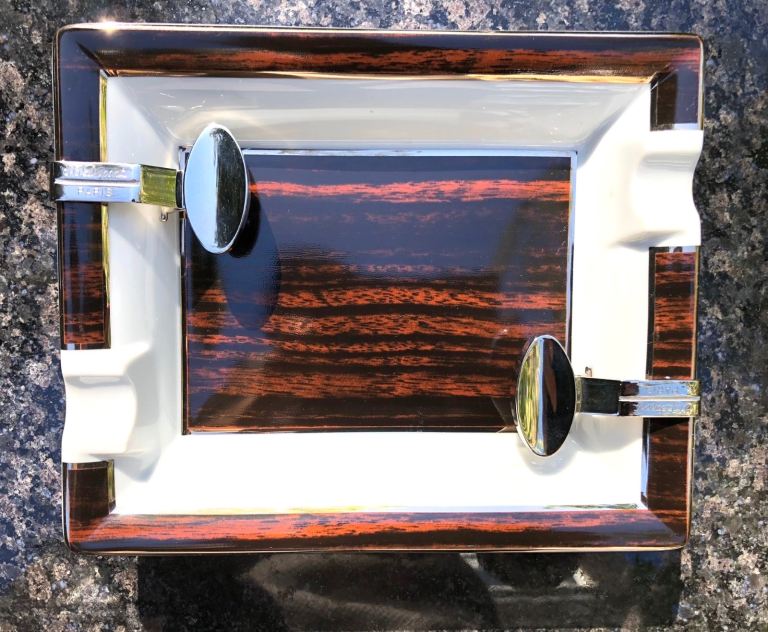 S.T. Dupont Paris Porcelaine De Limoges Cigar Ashtray
