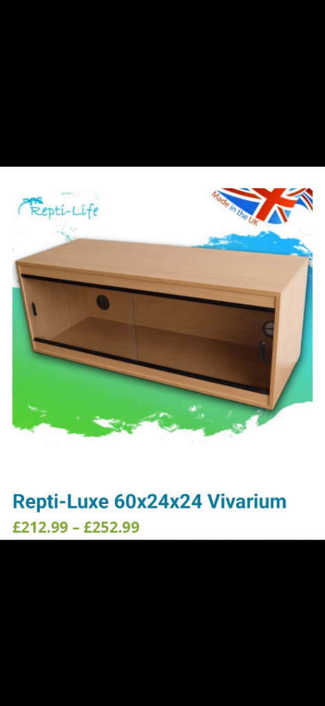 Black 5ft Vivarium 