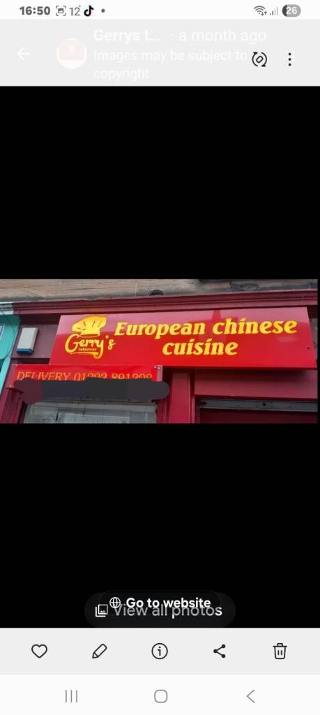 Curry's European Chinese Cuisine Shop Sign – Illuminated